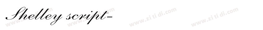 Shelley script字体转换